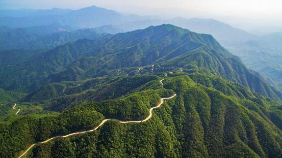 亚林中心大岗山脉年西公路(航拍)-2021年4月29日-李翱翔(摄)-亚林中心供图